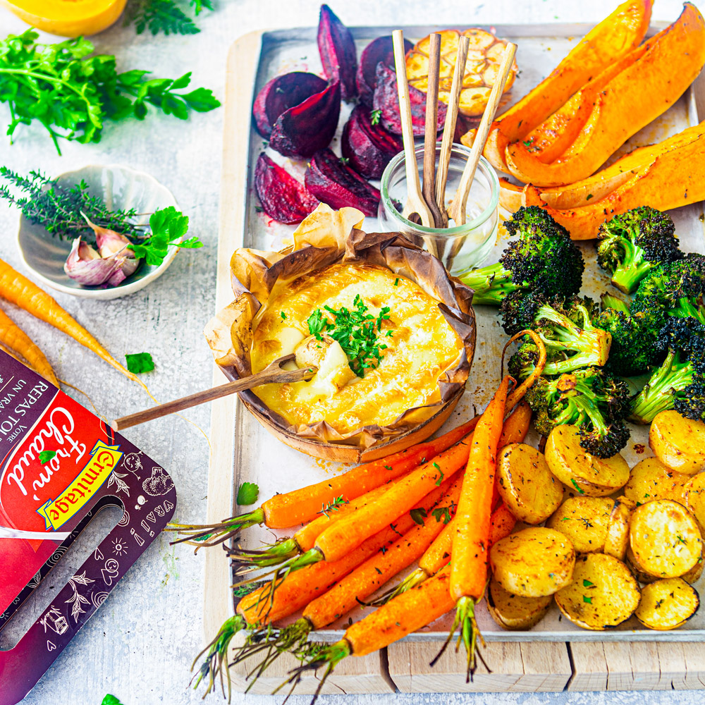 Roasted vegetables and dipping From'Chaud