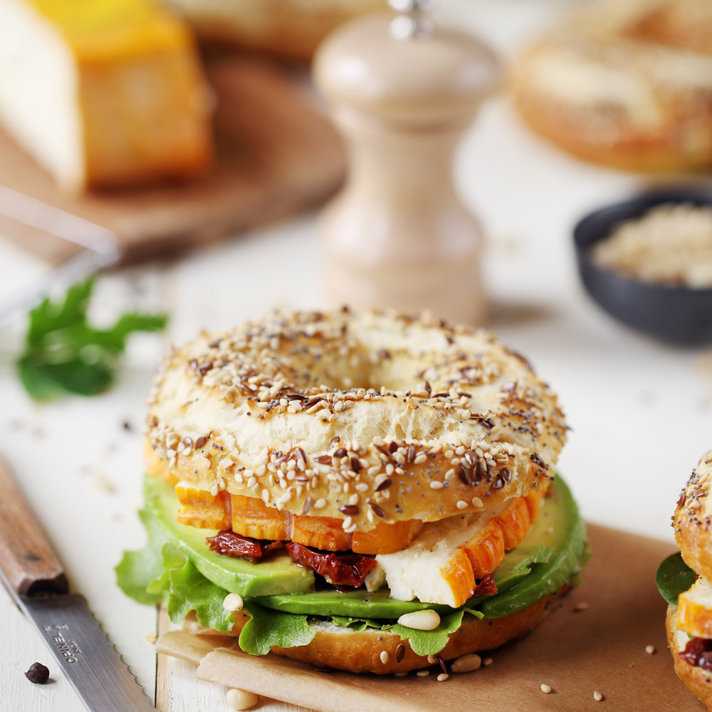 Bagels à l'avocat et au Lingot d'Or