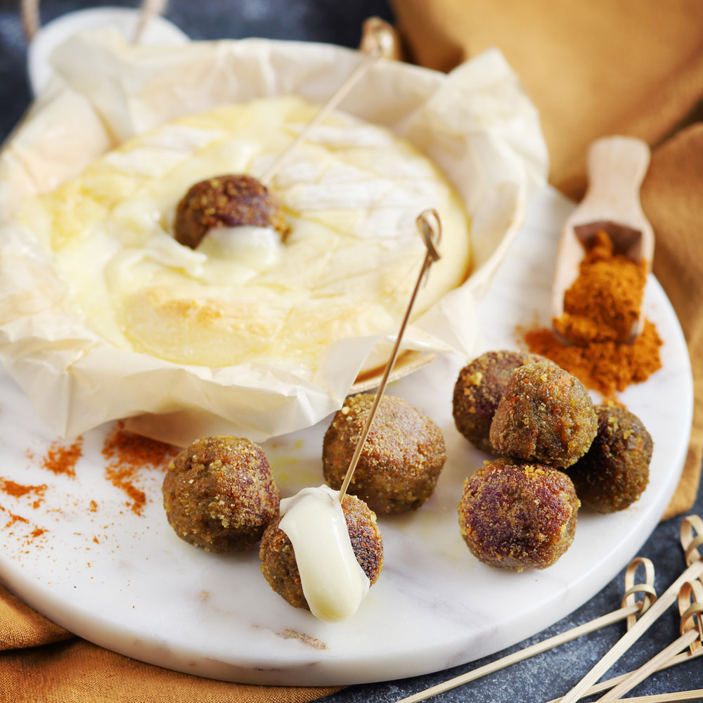 Karottenkroketten mit Tandoori-Gewürzen und From'Chaud