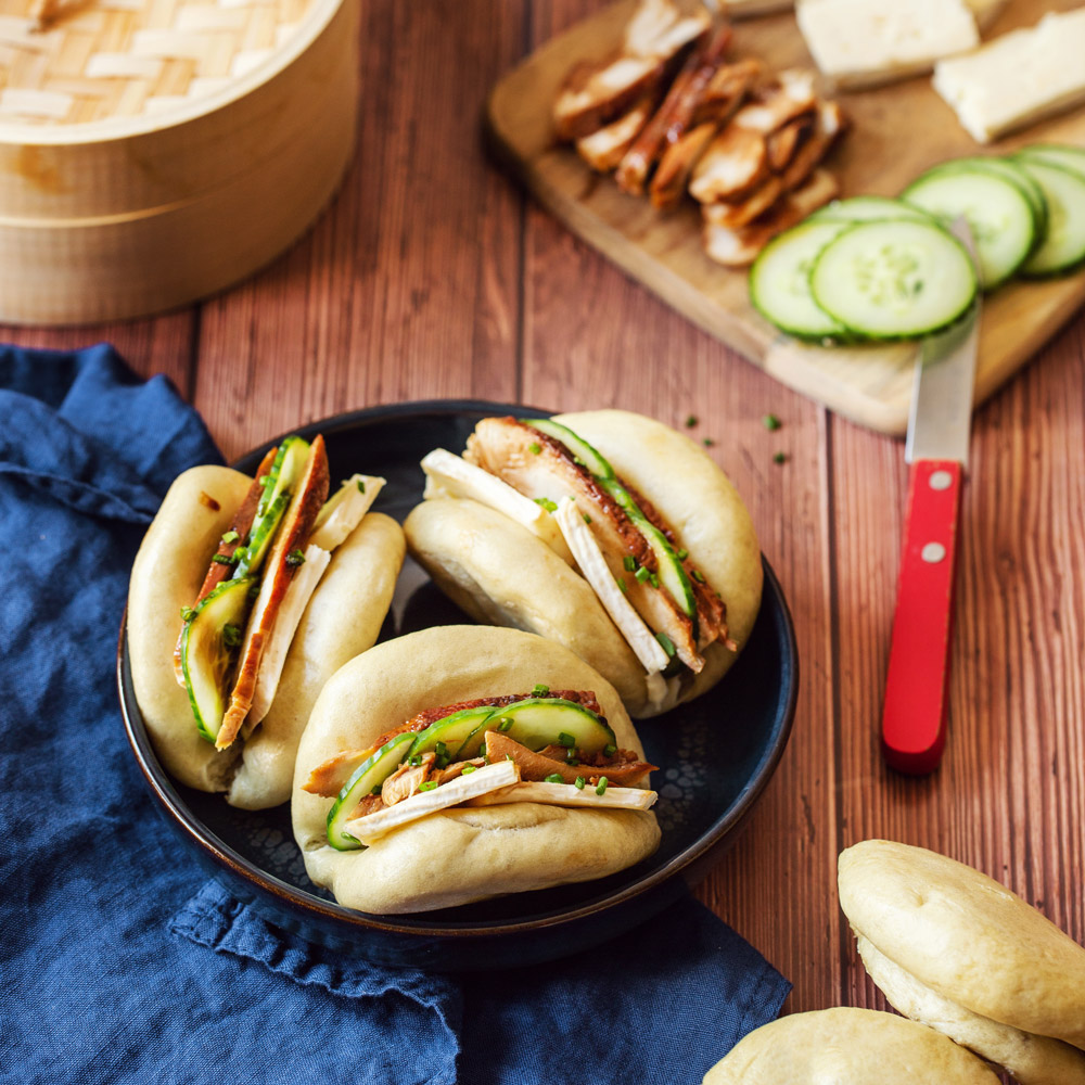 Sandwichs bao buns au Royal Crémeux