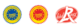 PDO, PGI, Label Rouge logos