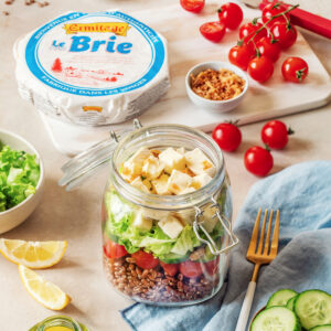 Salad’Jar d’été à l’épeautre et Brie