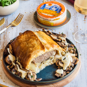 Rôti de veau en croûte feuilletée au Munster